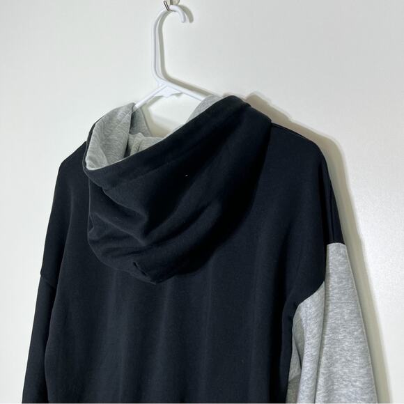 New Balance x STAUD Colorblock Sweatshirt Hoodie Black Grey XS - Picture 8 of 9